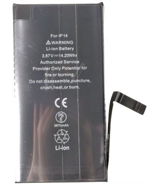 Batterie compatible 3670 mAh pour iPhone 14