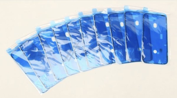 Lot de 10 bandes adh&eacute;sives &eacute;cran pour iPhone 12 Pro Max