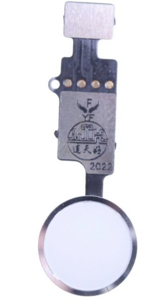 Bouton Home blanc / argent avec fonction retour pour iPhone 8 Plus