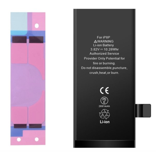 Batterie compatible 2691 mAh avec adh&eacute;sif pour iPhone 8 Plus