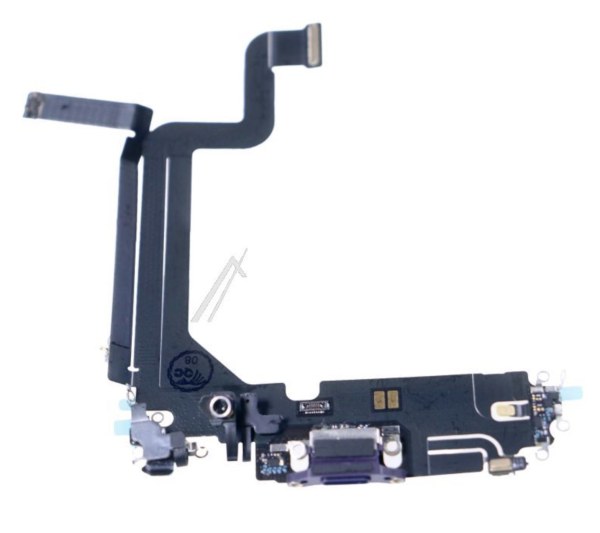 Nappe connecteur de charge violet fonc&eacute; pour iPhone 14 Pro Max