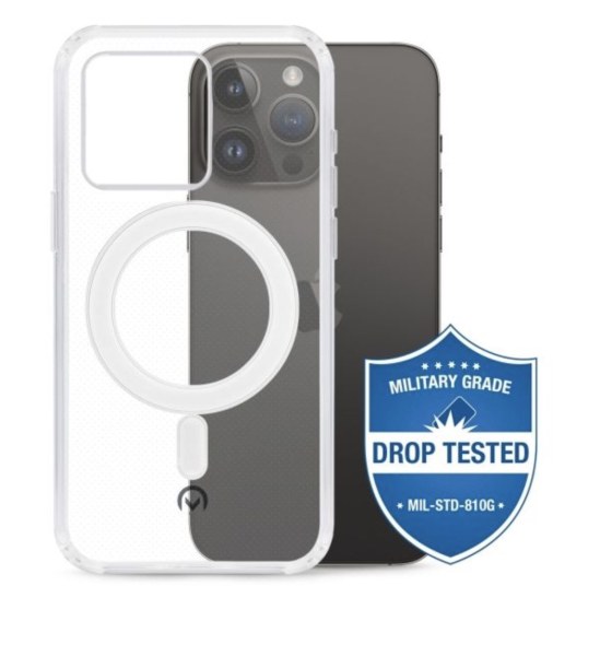 Coque renforc&eacute;e MagSafe transparente pour iPhone 14 Pro Max