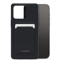 Coque caoutchouc noire avec emplacement carte pour iPhone 14 Pro Max