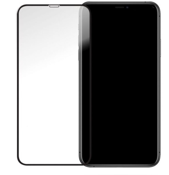 Protection &eacute;cran bord noir pour iPhone 11 Pro Max