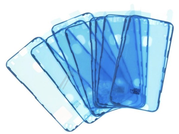 Lot de 10 adh&eacute;sifs &eacute;cran noirs pour iPhone 12 mini