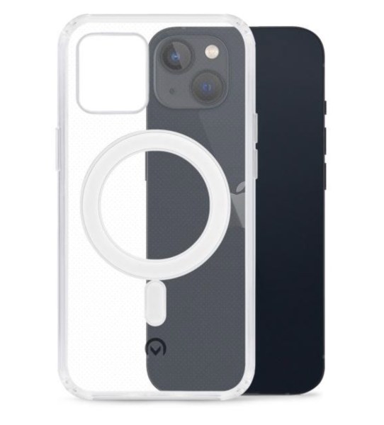 Coque renforc&eacute;e MagSafe transparente pour iPhone 13 mini