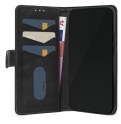 &Eacute;tui portefeuille cuir noir pour iPhone 13 mini