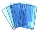 Lot de 10 adh&eacute;sifs &eacute;cran noirs pour iPhone 13 mini