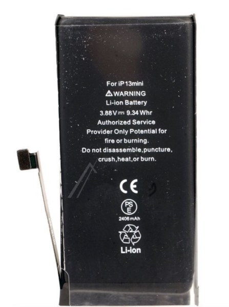 Batterie compatible 2406 mAh sans message d'erreur pour iPhone 13 mini