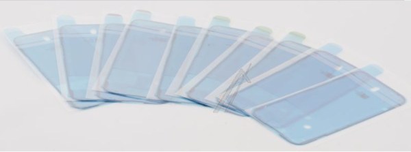 Lot de 10 bandes adh&eacute;sives &eacute;cran noires pour iPhone 14 Pro