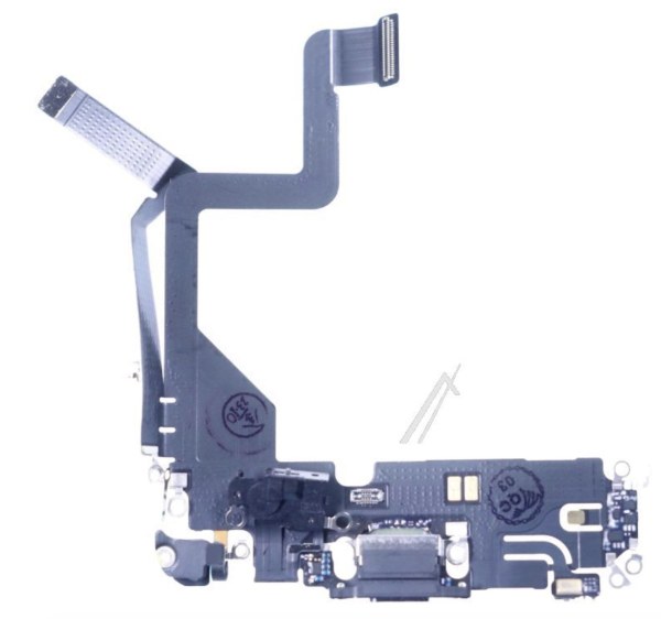 Nappe connecteur de charge noir spatial pour iPhone 14 Pro