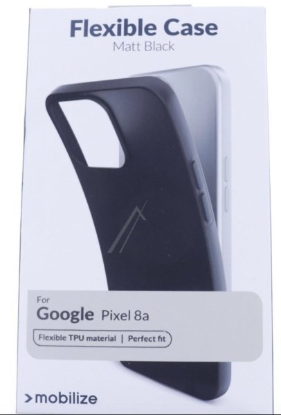 Coque caoutchouc noir pour GOOGLE PIXEL 8A