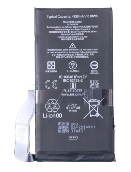 Batterie 4270 mAh pour GOOGLE PIXEL 7