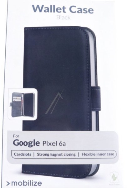 &Eacute;tui portefeuille noir pour GOOGLE PIXEL 6A