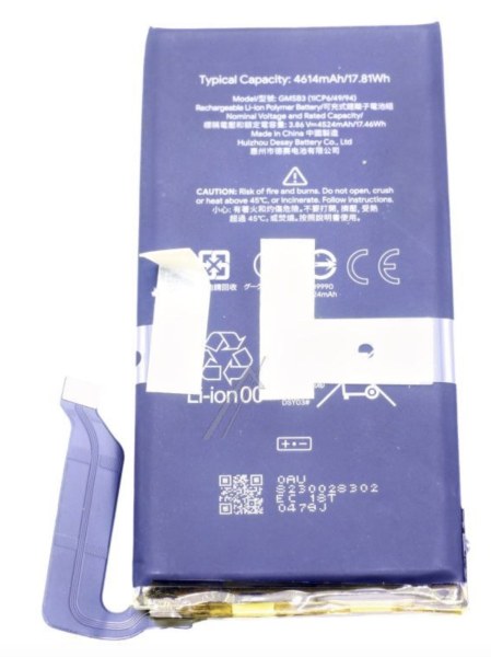 Batterie 4614 mAh pour GOOGLE PIXEL 6