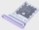 Tiroir SIM d'origine Samsung violet pour Samsung Galaxy S21 FE 5G - SM-G990B