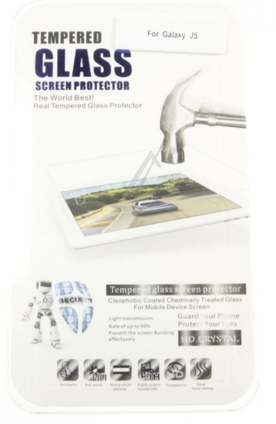 Protection &eacute;cran en verre tremp&eacute; pour Galaxy J5 2015 - SM-J500FN
