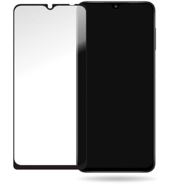 Protection &eacute;cran bord noir pour Galaxy A12 - SM-A125F