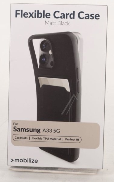 Coque caoutchouc noir mat pour Galaxy A33 5G - SM-A336B