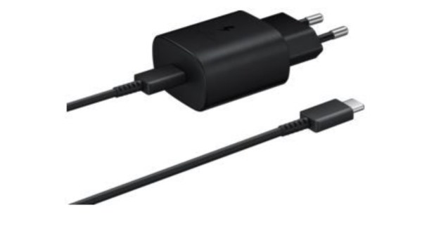 Chargeur USB-C 25 W noir d'origine Samsung pour Samsung Galaxy S22 Ultra 5G - SM-S908B