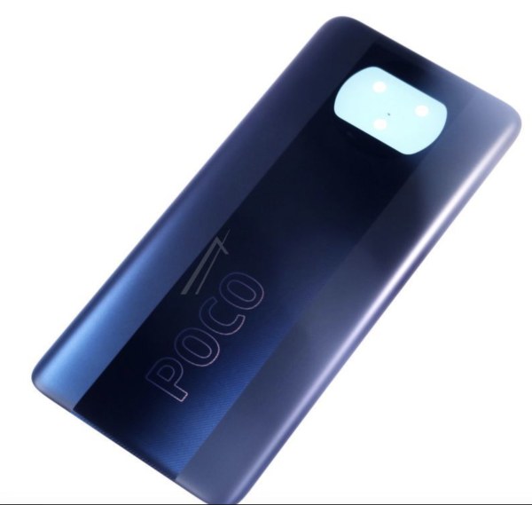 Vitre arri&egrave;re grise d'origine Xiaomi pour Poco X3 Pro