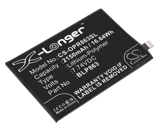 Batterie compatible pour OPPO Reno6 5G