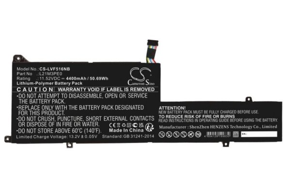 Batterie compatible Lenovo L21C3PE0 - 11,52 V 4400 mAh