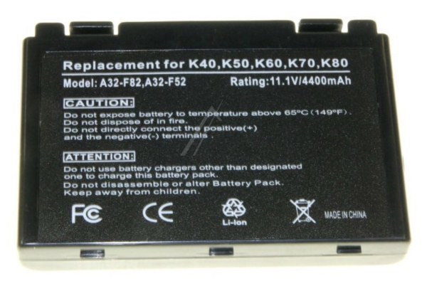Batterie compatible ASUS A32-F82 - 10,8 V 4400 mAh