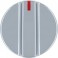 Bouton argent &oslash;55 mm pour appareil de cuisson ANGELO PO