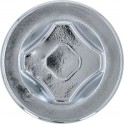 Bouton chrom&eacute; &oslash; 77 mm pour appareil de cuisson LOTUS
