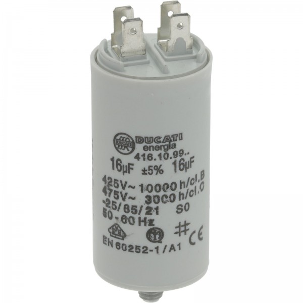 Condensateur 16µf 400 V permanent pour lave-vaisselle multimarque