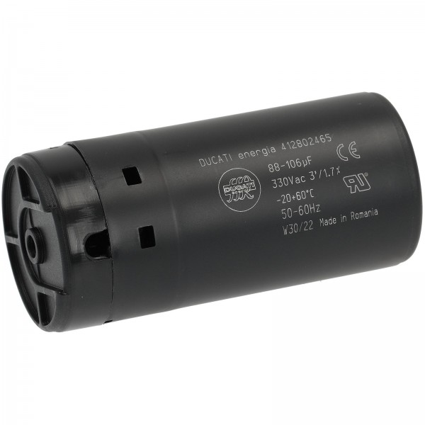 Condensateur de demarrage 88/106µf 330 V pour Armoire réfrigérée et Cellule de refroidissement... ZANUSSI
