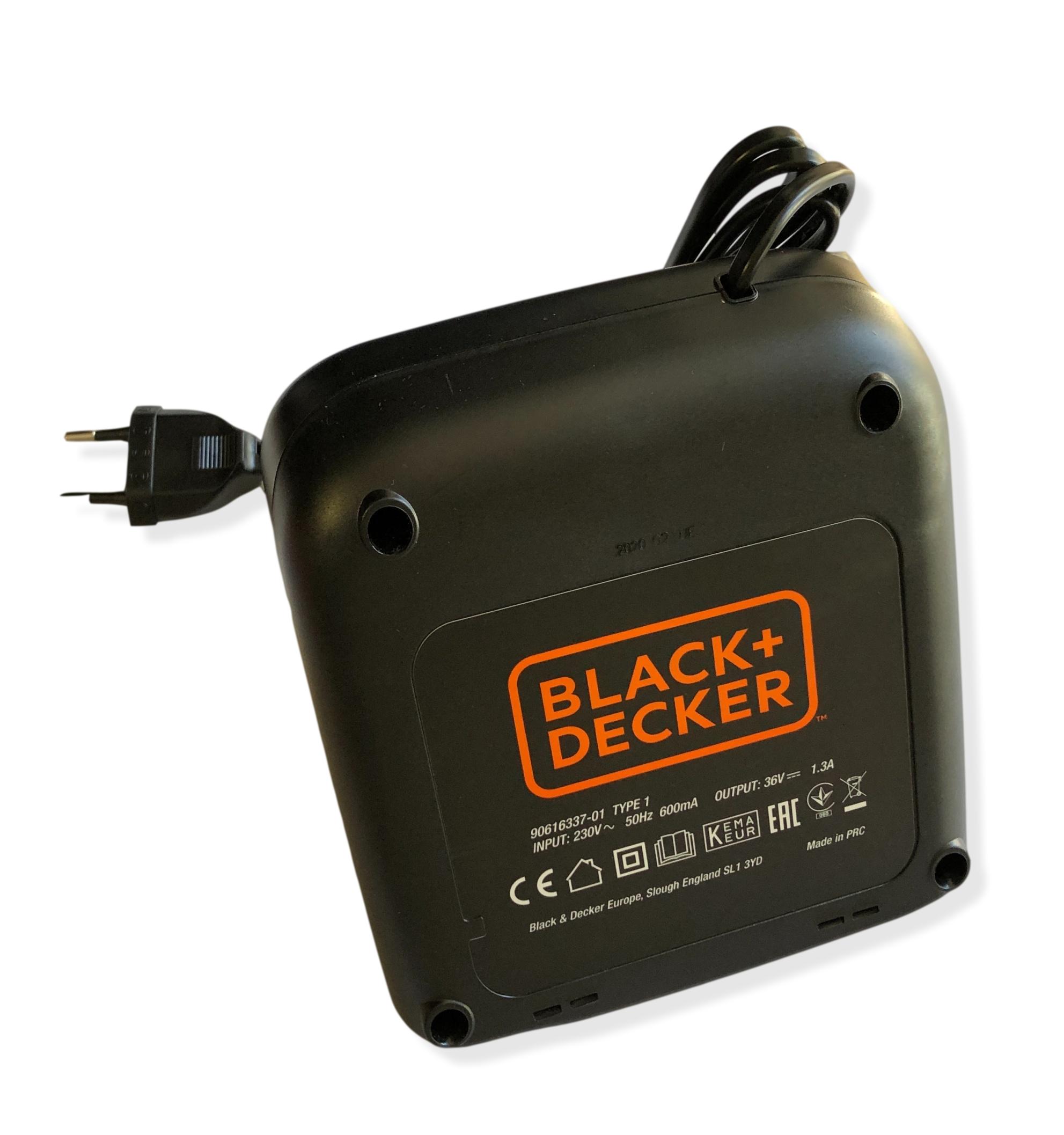 Tondeuse Sans Fil Black & Decker 36V – Autonomie Jusqu'à 600m – 2 Batteries Li-ion 2Ah – Largeur De Coupe 38 Cm